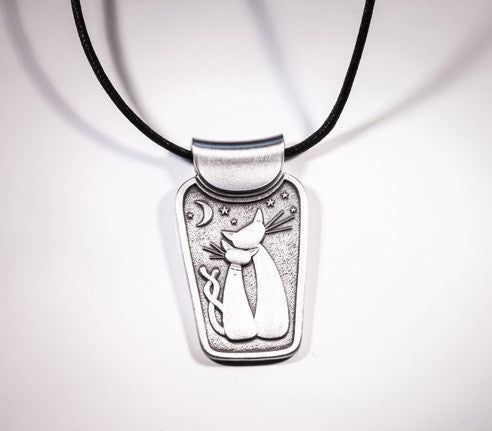 Cat Pewter Pendant