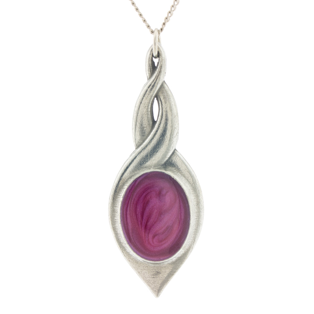 pink pewter allure pendant pewter jewelry