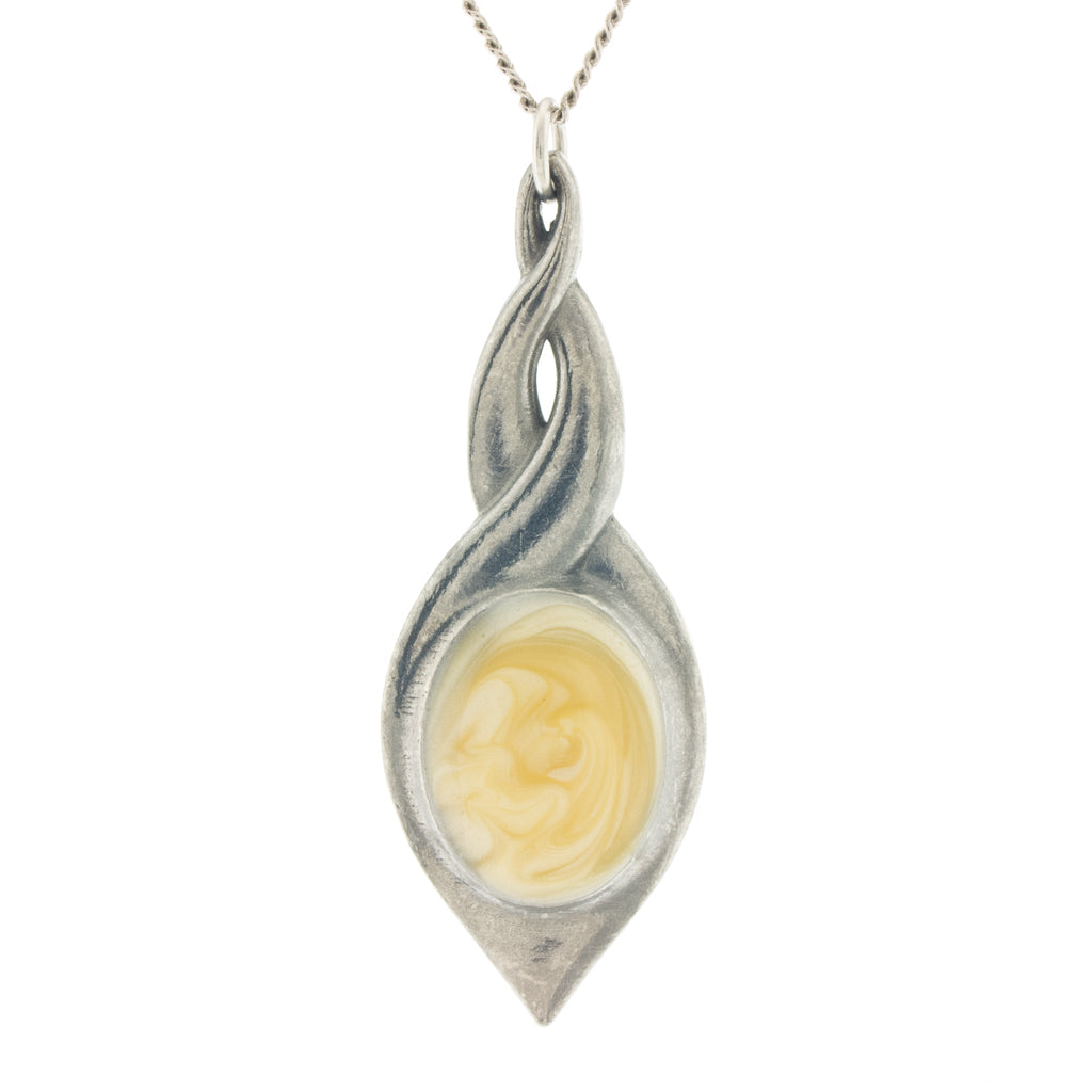 white pewter allure pendant pewter jewelry