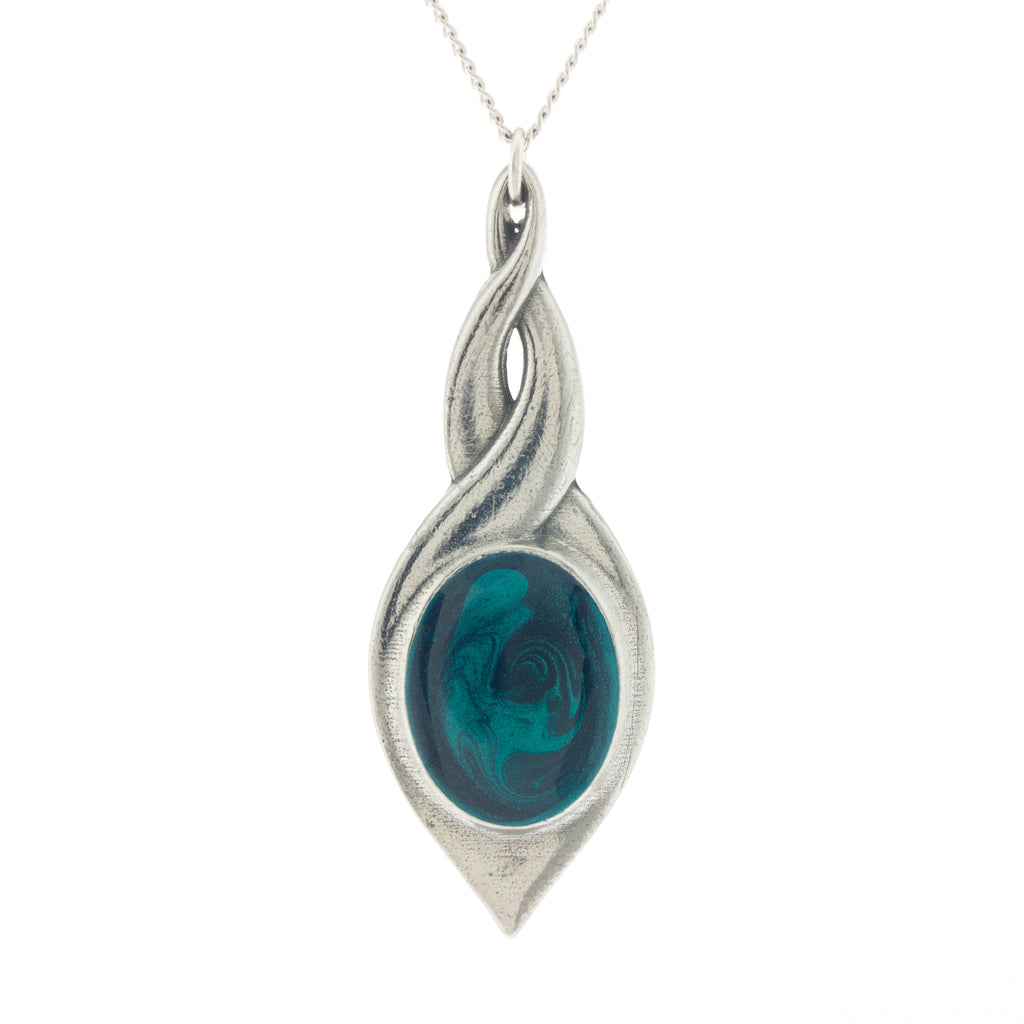 green pewter allure pendant pewter jewelry