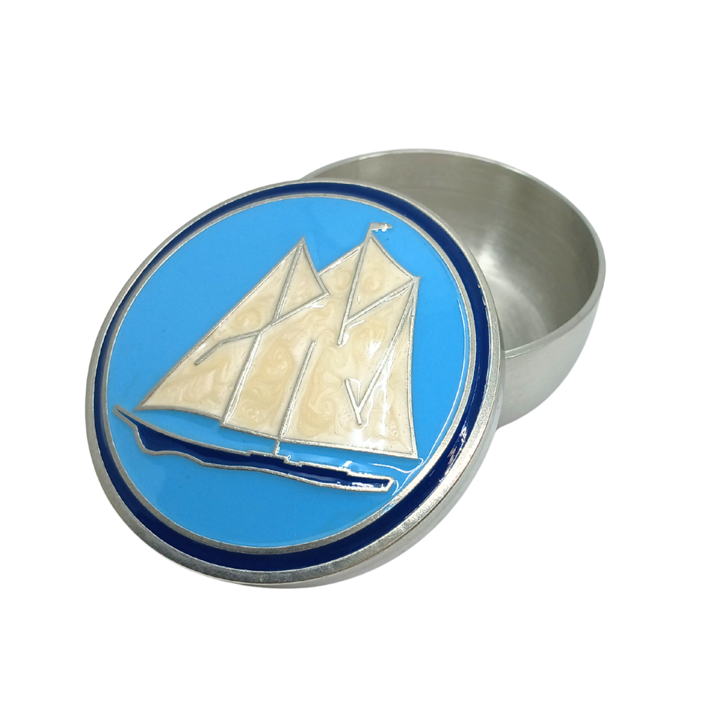 Bluenose Enameled Memory Box
