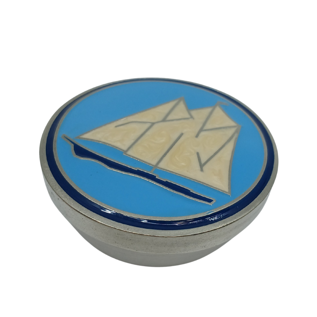 Bluenose Enameled Memory Box