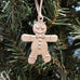 pewter gingerbread ornament on christmas tree