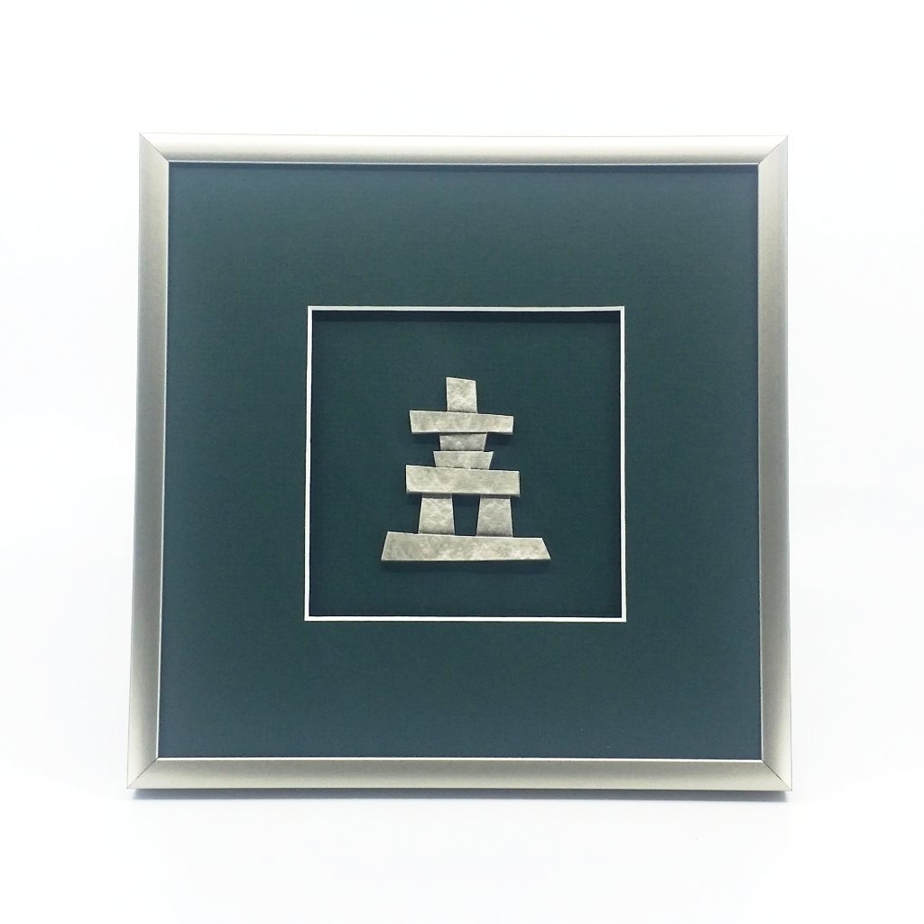 Framed Inukshuk Crest