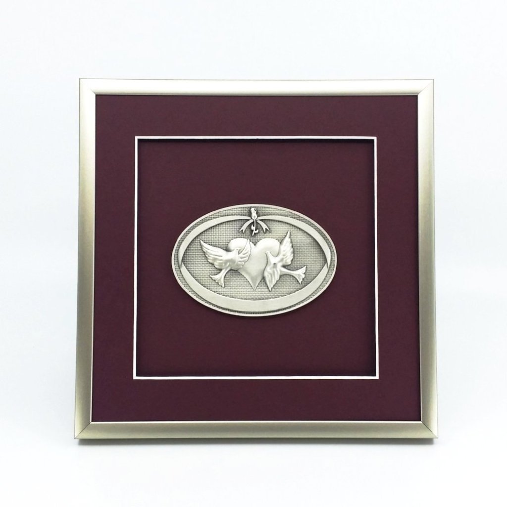 Framed Wedding Oval Crest