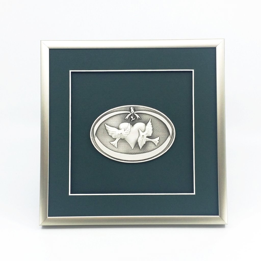 Framed Wedding Oval Crest