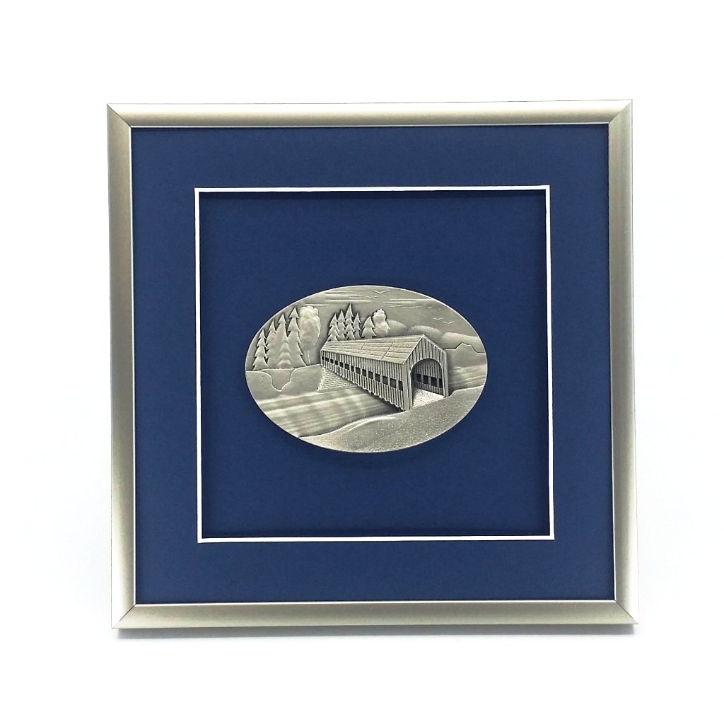 Framed Covered Bridge Crest