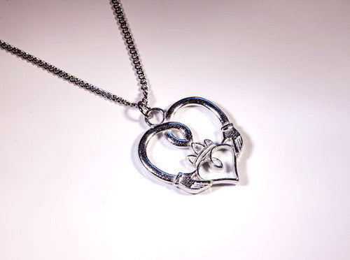 Claddagh Heart Pewter Pendant