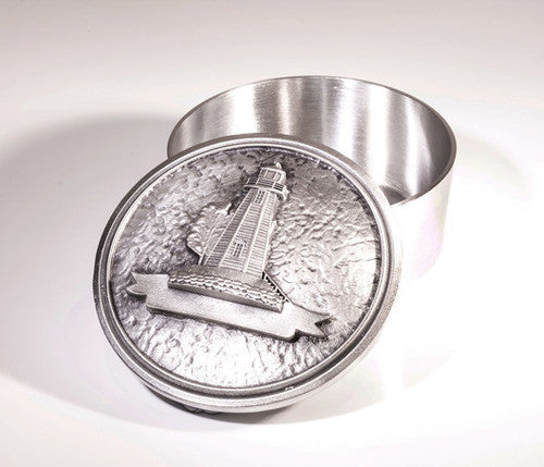 Lighthouse with banner pewter Memory Box