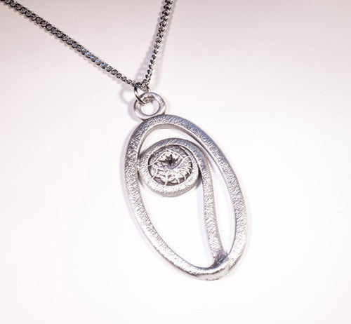 NB Fiddlehead Pewter Pendant
