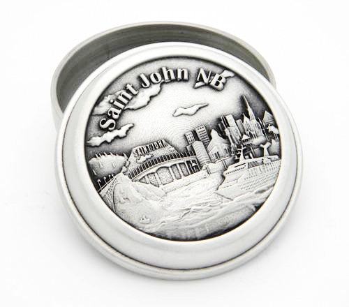 Saint John Site Specific Pewter Memory Box -