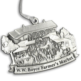 The Fredericton Boyce Farmers Market Ornament pewter