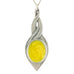 yellow pewter allure pendant pewter jewelry