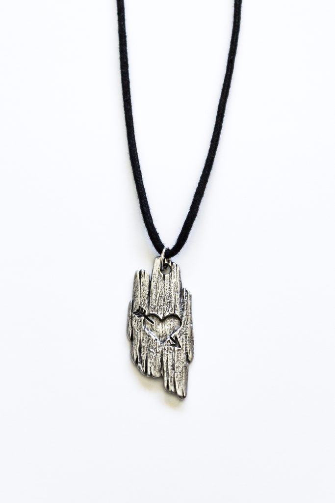 Cupid's Tree Pewter Pendant