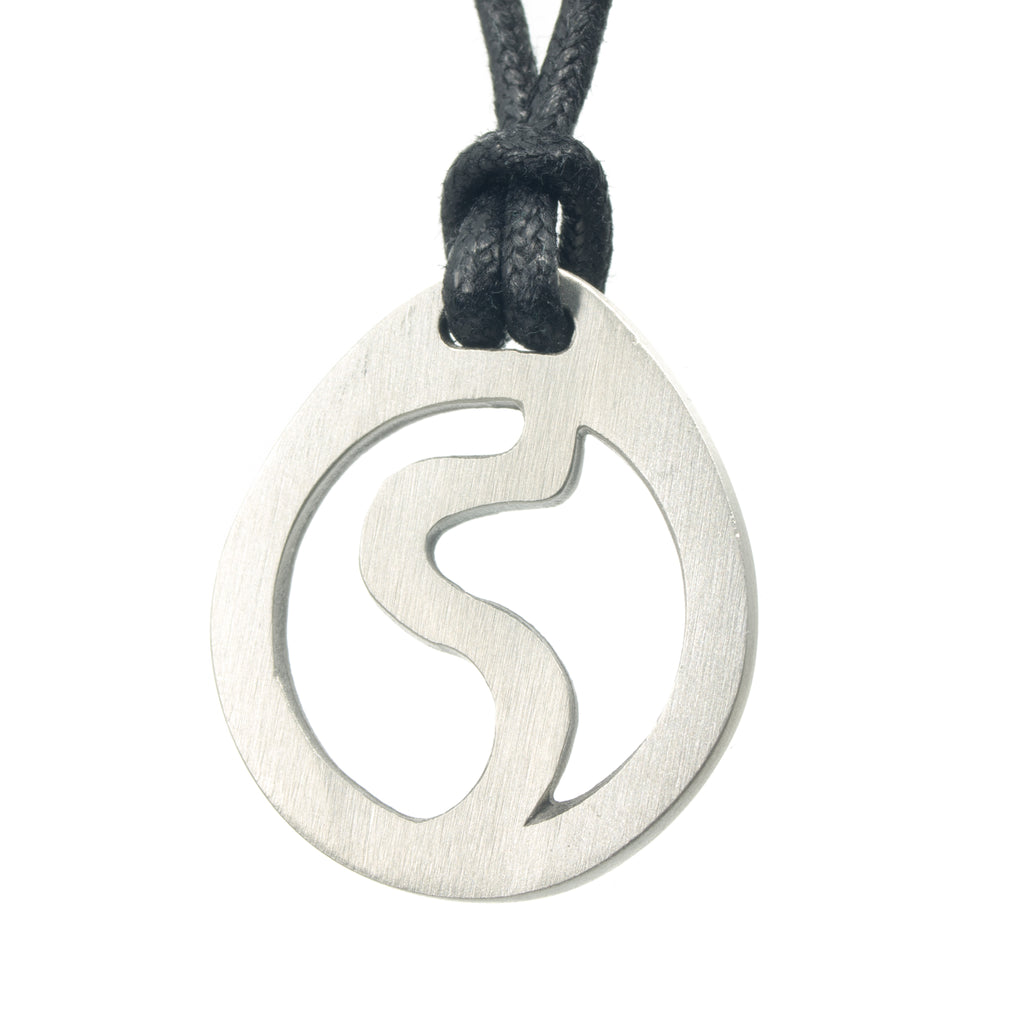 Leo Zodiac Pendant. Made from Pewter. Black cord. Necklace. Made in Fredericton NB New Brunswick Canada