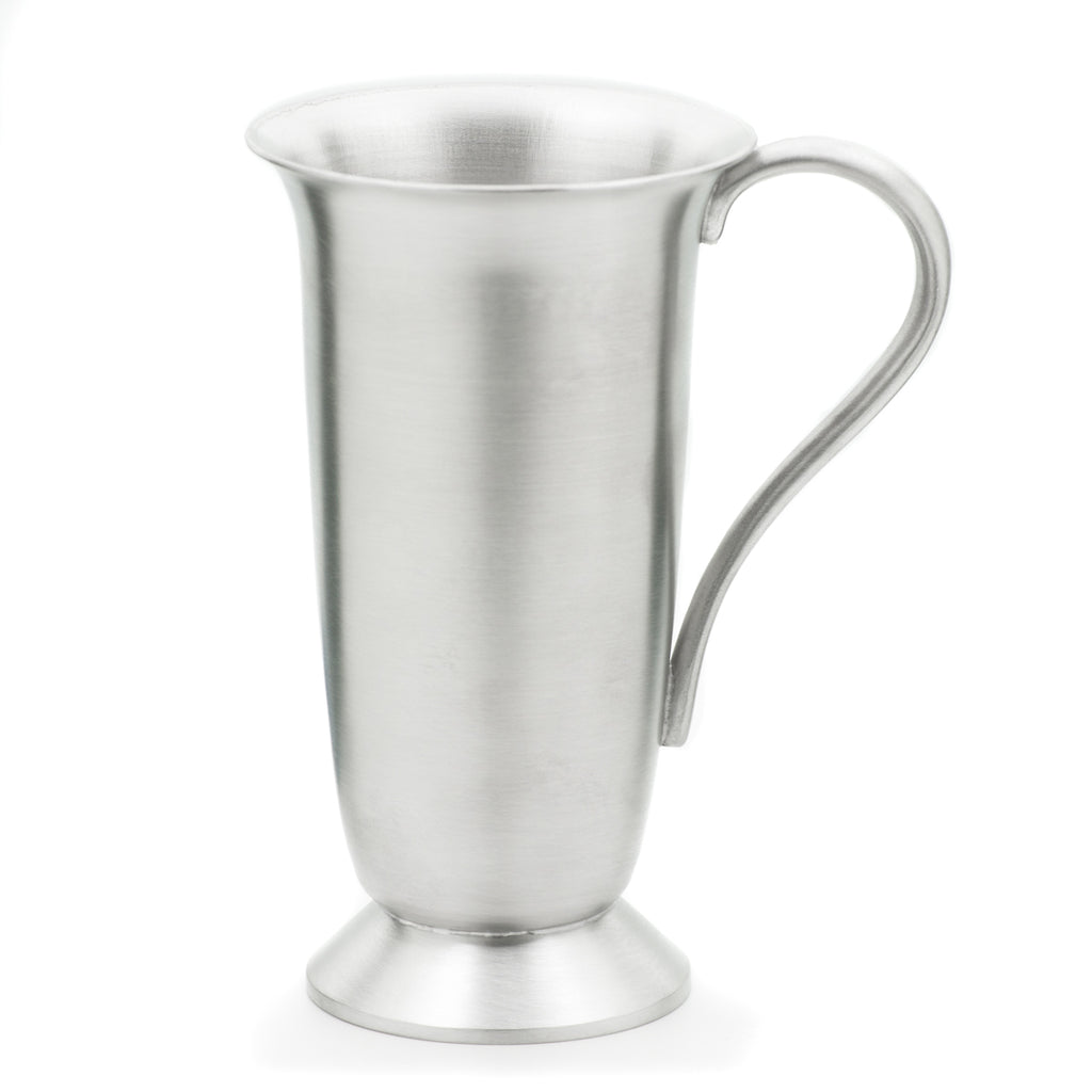 Pilsner Mug. Beer Mug. Satin finish. Made from Pewter. Made in Fredericton NB New Brunswick Canada