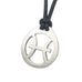 Pisces Zodiac Pendant. Made from Pewter. Black cord. Necklace. Made in Fredericton NB New Brunswick Canada