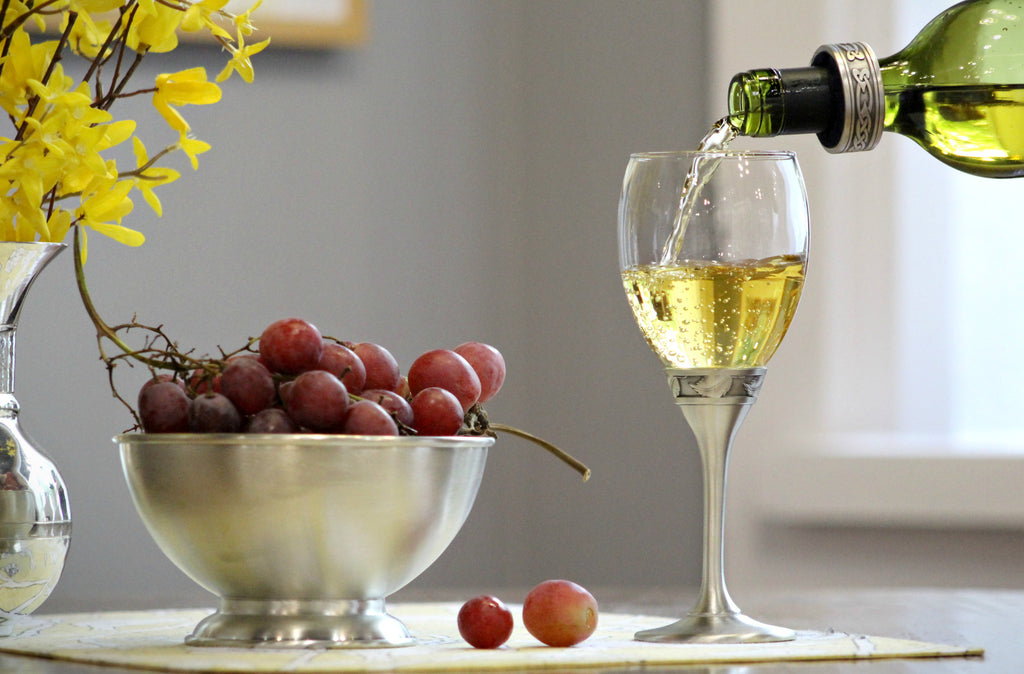 Wine Goblet with Glass Insert