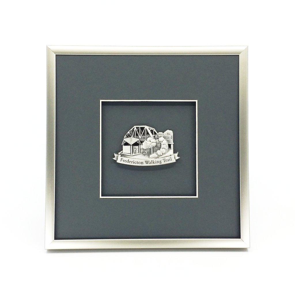 Framed Fredericton Walking Bridge Ornament