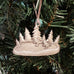 pewter skater ornament on christmas tree
