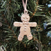 pewter gingerbread ornament on christmas tree