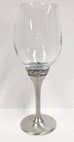 Wine Goblet with Glass Insert and Pewter Stem