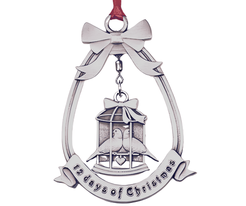 2 Turtle Doves – 12 Days of Christmas Ornament