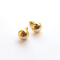 Boucle d'oreille puce en or avec perle