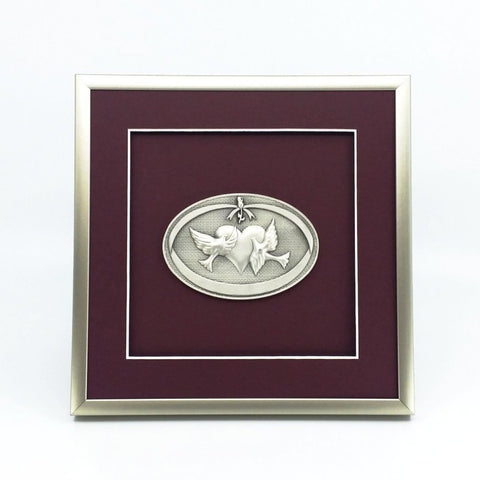 Framed Wedding Oval Crest