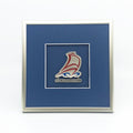 Framed Large Galley Crest with Enamel