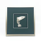 Framed Large Salmon Crest