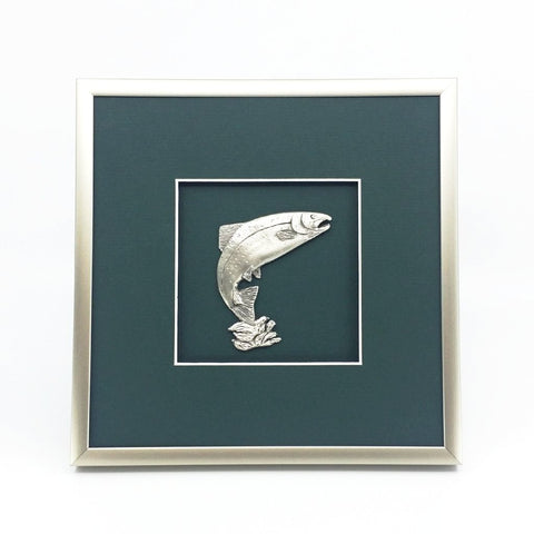 Framed Large Salmon Crest