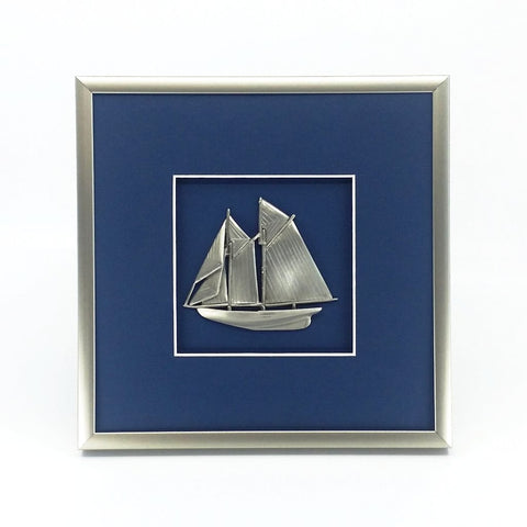 Framed Schooner Crest
