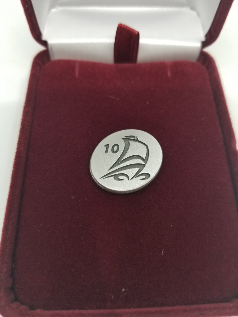 PNB 10 YR service pin - Satin