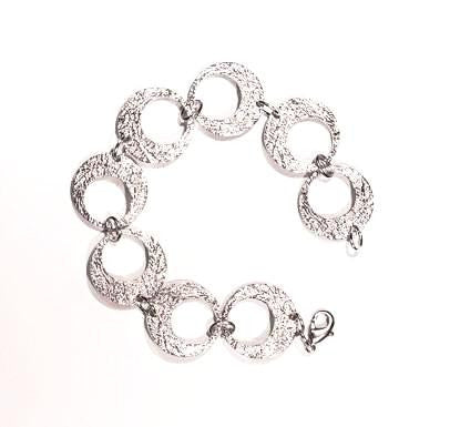 Arctic Hoop Pewter Bracelet