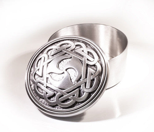 Celtic Spiral Pewter Memory Box
