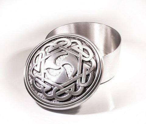 Celtic Spiral Pewter Memory Box