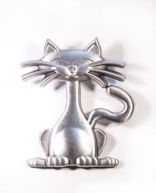 Cuddly Kitten Pewter Brooch