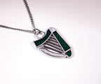 Irish Harp Pewter Pendant