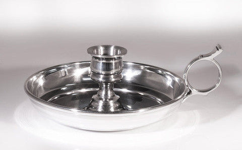 Mary Jane Candleholder made of Pewter with Handle