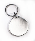 Plain round pewter keytag