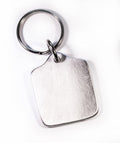 Plain Square Pewter Keytag