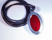 Scarlet Pewter and Transparent Enamel Pendant