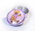 Pink Teddybear Enamelled Memory Box