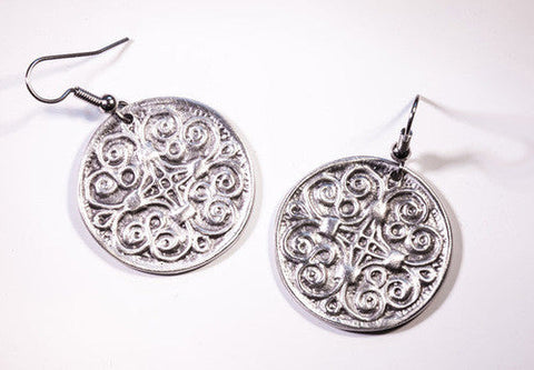 York Celtic Pewter Earrings