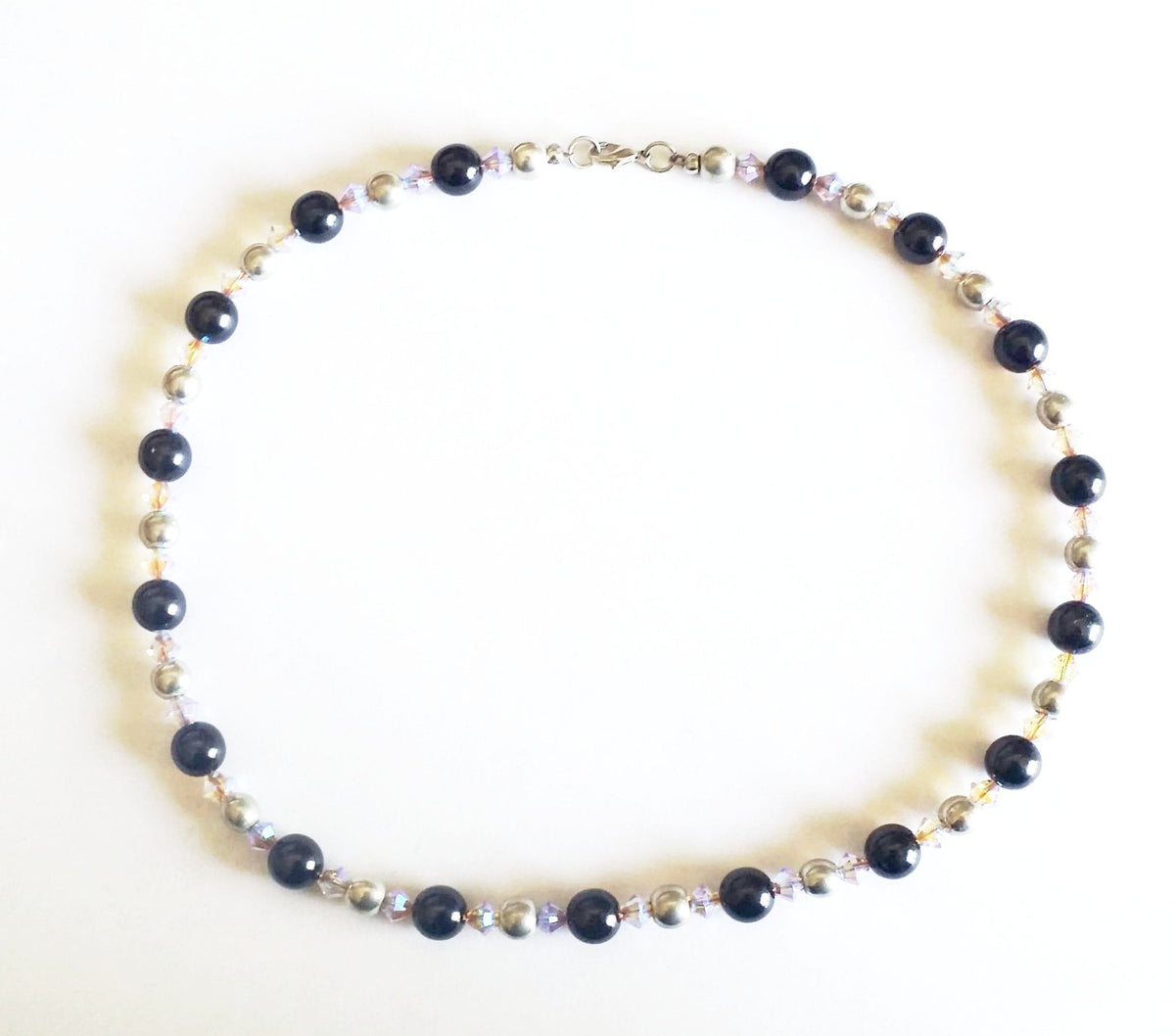 Black pearl Swarovski Crystal Neckwear