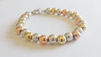 Tricolour Pearl Bracelet