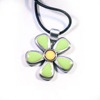 Spring Blossom Pewter Pendant Green