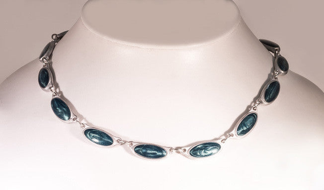 Sea Blue Inspiration Pewter Neckware