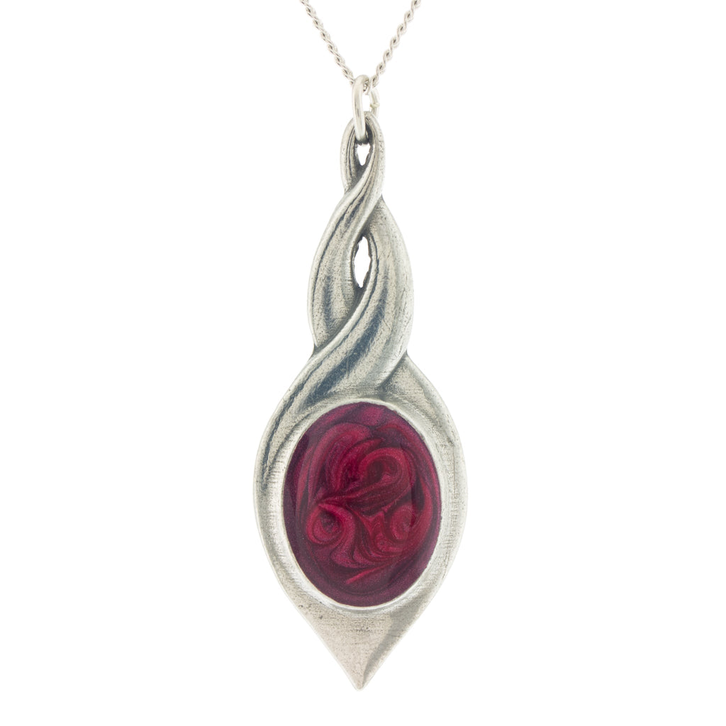 red pewter allure pendant pewter jewelry